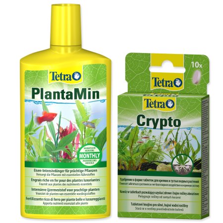 Prípravok Tetra Planta Min 500ml + Tetra Crypto 10 tbl. zadarmo