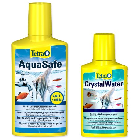 Prípravok Tetra Aqua Safe 250ml + Tetra Crystal Water 100ml zadarmo