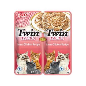 Chúru Cat Twin Packs Tuna & Chicken in Broth 80g