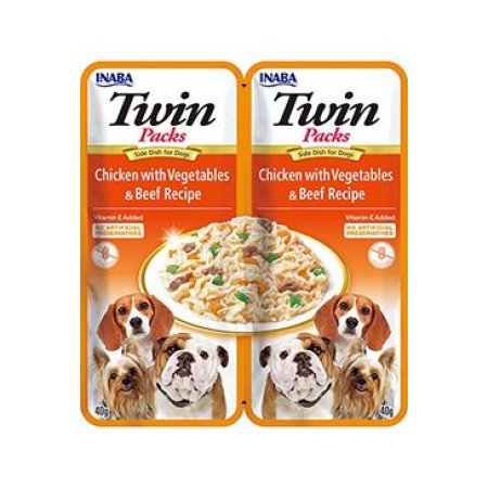 Chúru Dog Twin Packs Chick&Veg. & Beef in Broth 80g