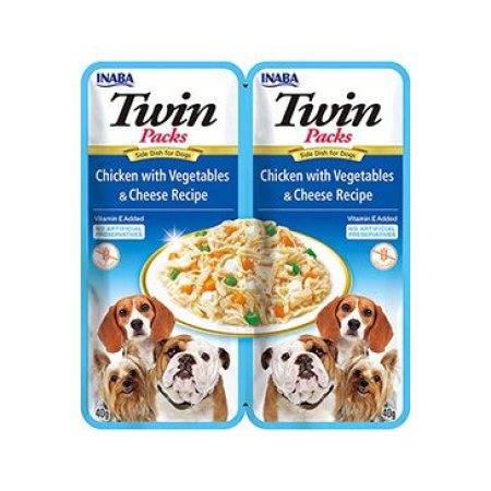 Chúru Dog Twin Packs Chick&Veg. & Cheese in Broth 80g