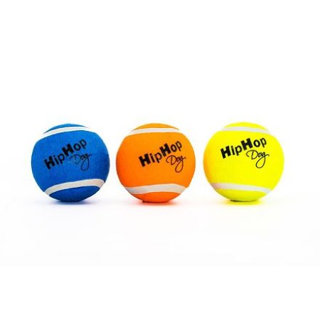 Neónový v tme svietiaci tenis. lopta 6,5 cm (3 ks/bal.) HIPHOP DOG