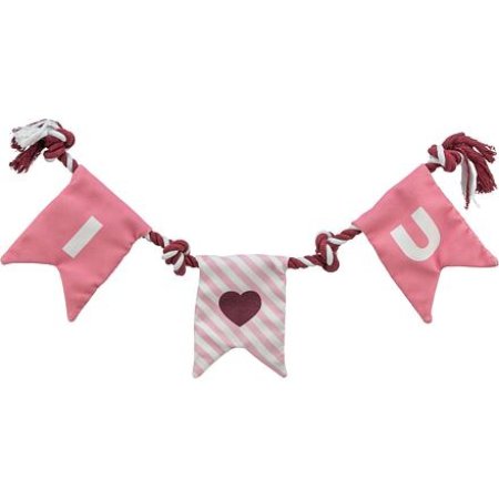 Valentine’s rope - valentínska hračka pre psov - lano s uzlami, bavlna, 50 cm
