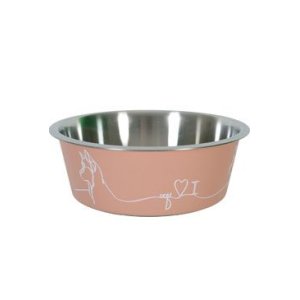 Miska nerez pes LOVE DOG 1,2l ružová Zolux
