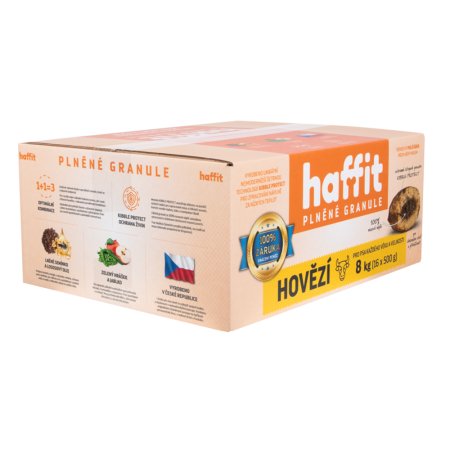 Haffit plnené granule hovädzie 3 kg