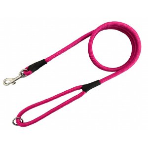 PROFIZOO Vodítko lano Exclusive nerezová karabína (10 mm x 150 cm) fuchsie