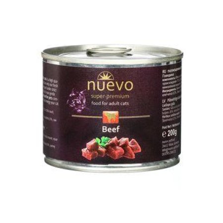 Nuevo mačka adult Hovädzie konz. 200g