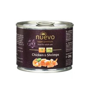 Nuevo mačka adult Kurča a krevety konz. 200g