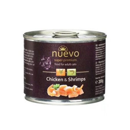 Nuevo mačka adult Kurča a krevety konz. 200g