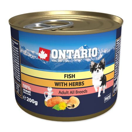 Konzerva ONTARIO mini multi fish and salmon oil 200g