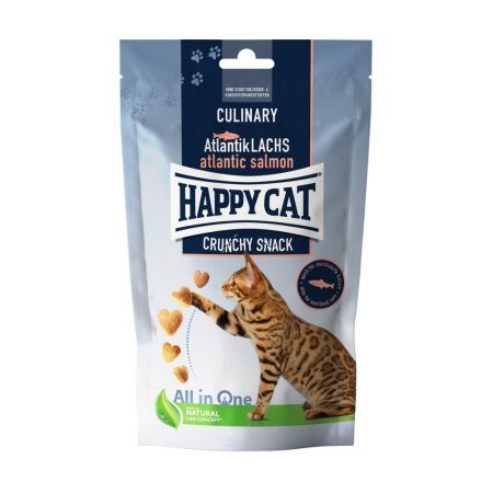 Happy Cat Crunchy Snack Atlantik-Lachs 70g (EXPIRÁCIA 03/2024)