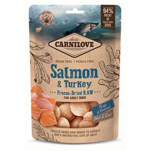 Carnilove Raw Freeze-Dried Snacks Salmon & Turkey 60g