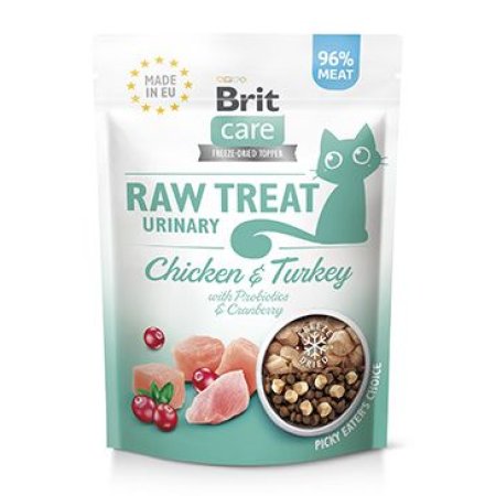 Brit Raw Treat Cat Urinary, Chicken & Turkey 40g