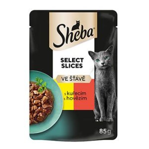 Sheba vrecko s kuracím a hovädzím v šťave 85 g