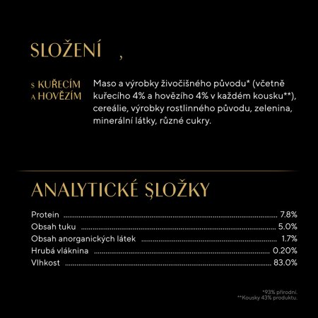 Sheba vrecko s kuracím a hovädzím v šťave 85 g