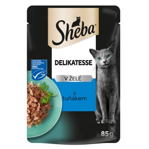 Sheba vrecko s tuniakom v želé 85 g