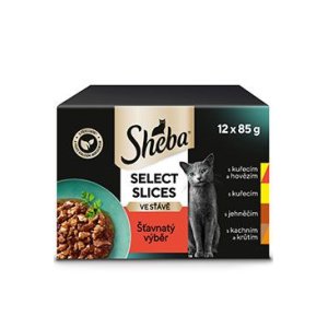 Sheba vrecko Šťavnatý výber v šťave 12 x 85 g