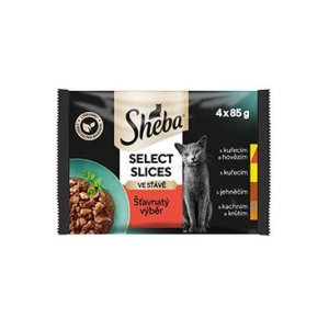 Sheba vrecko Šťavnatý výber v šťave 4 x 85 g