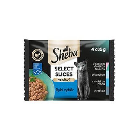 Sheba vrecko Rybí výber v šťave 4 x 85 g