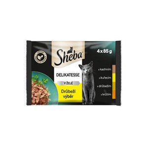 Sheba vrecko Hydinový výber v želé 4 x 85 g