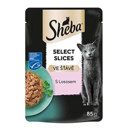Sheba vrecko s lososom v šťave 85 g