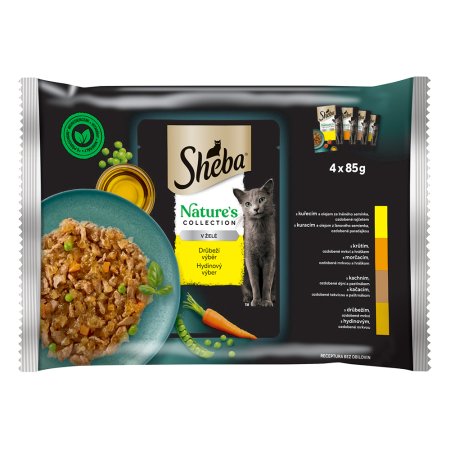 Sheba vrecko Nature Hydinový výber 4 x 85 g