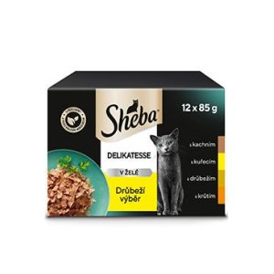 Sheba vrecko Hydinový výber v želé 12 x 85 g