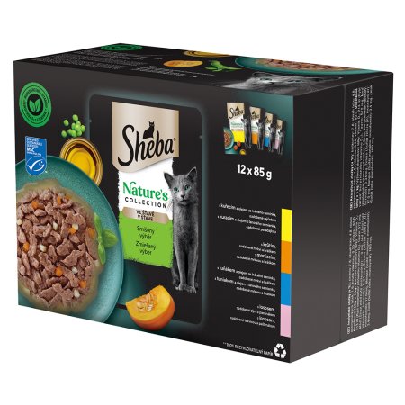Sheba vrecko Nature Mixovaný výber 12 x 85 g