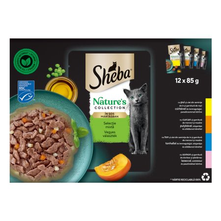 Sheba vrecko Nature Mixovaný výber 12 x 85 g