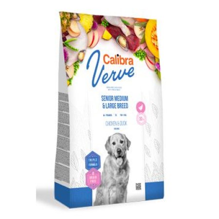 Calibra Dog Verve GF Senior M&L Chicken&Duck 2kg (EXPIRÁCIA 03/2024)