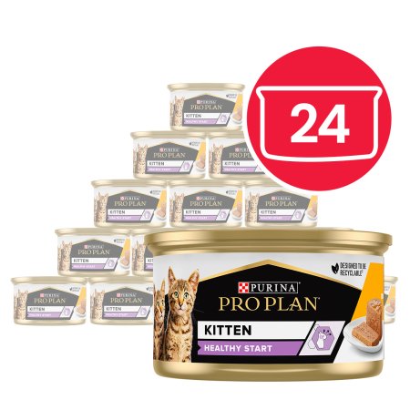 Pro Plan Kitten Healthy Start kura v paštéte 24 × 85 g