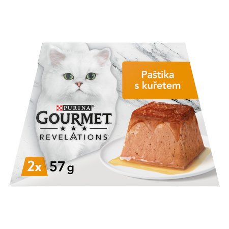 Gourmet Revelations jemná paštéta s kuraťom a omáčkou 2 x 57 g