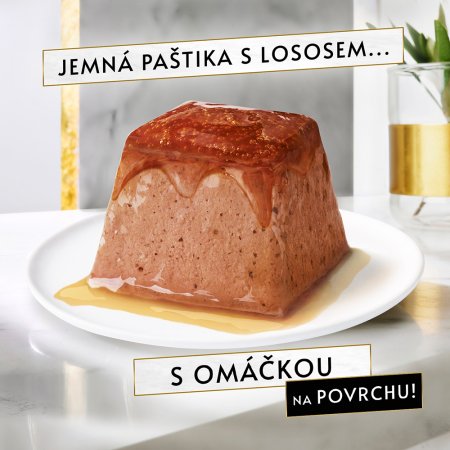 Gourmet Revelations jemná paštéta s lososom a omáčkou 2 x 57 g