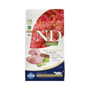N&D GF Quinoa CAT Weight Mngmnt Lamb & Broccoli 1,5kg