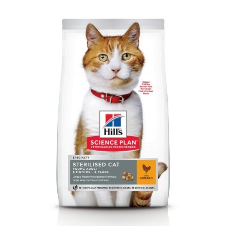 Hill’s Science Plan Feline Young Adult Sterilised Cat Chicken 10 kg (POŠKODENÝ OBAL, váha 8,7 kg)