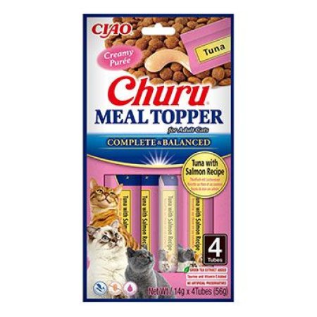 Churu Cat Meal Topper Tuna with Salmon Recipe 4x14g