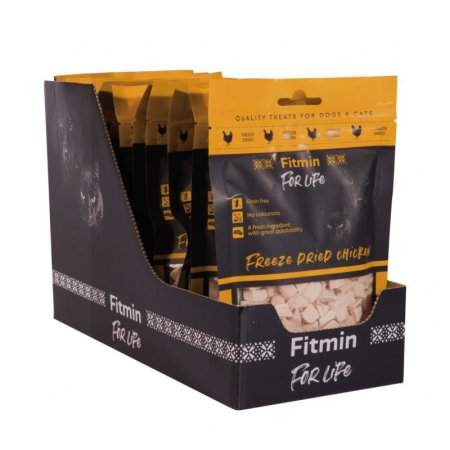 Fitmin For Life Mrazom sušená kuracia maškrta pre psov a mačky 30 g