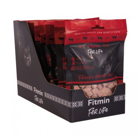 Fitmin dog For Life & cat freeze dried beef 10x30 g