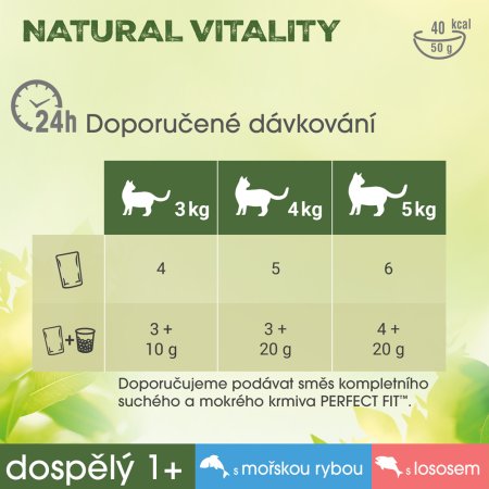 PERFECT FIT kapsičky Vitality rybí výber 6 x 50 g