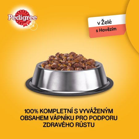 PEDIGREE konzerva s hovädzím v želé 1,2 kg