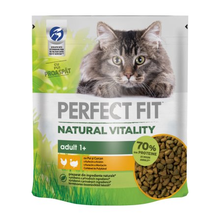 PERFECT FIT granule pre mačky Vital & Nature Adult kuracie a morčacie 650 g
