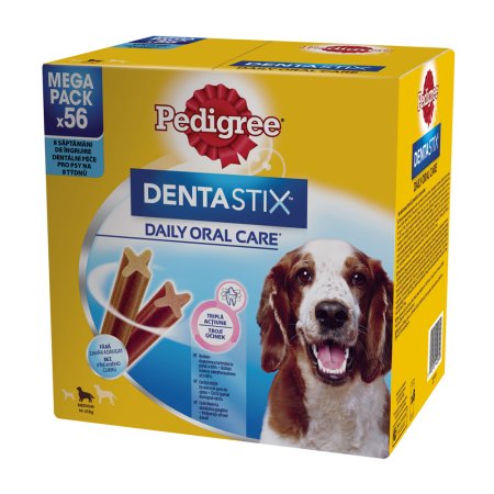 Pedigree Pochúťka DentaStix Medium 56pack 1440 g