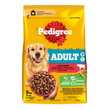 Pedigree granule Adult s hovädzím a zeleninou 3 kg