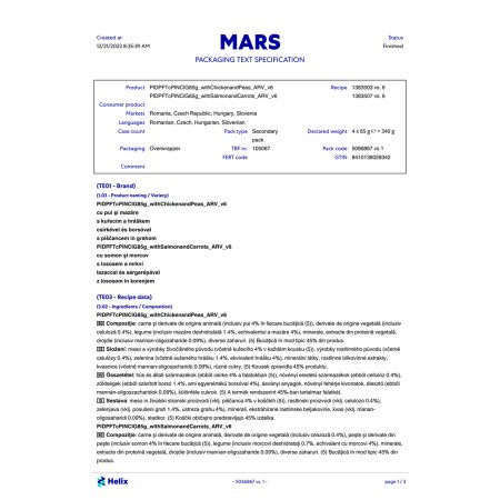 PERFECT FIT vrecko Indoor kura a losos 4 x 85 g