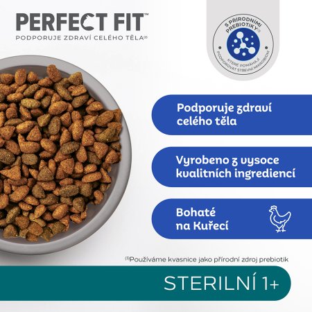 PERFECT FIT granule pre mačky Sterile s kuracím 7 kg