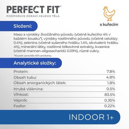 PERFECT FIT vrecko Indoor kura s hráškom 85 g