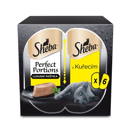 Sheba Perfect Portions s kuracím 6 x 37,5 g