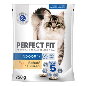 PERFECT FIT granule pre mačky Indoor s kuracím mäsom 750 g