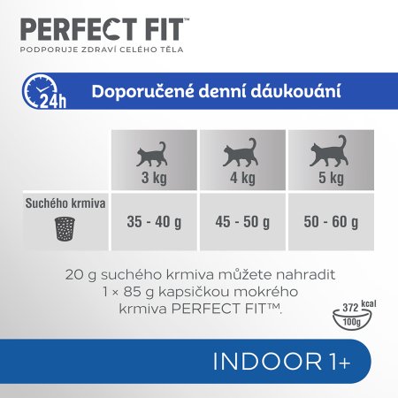 PERFECT FIT granule pre mačky Indoor s kuracím mäsom 750 g