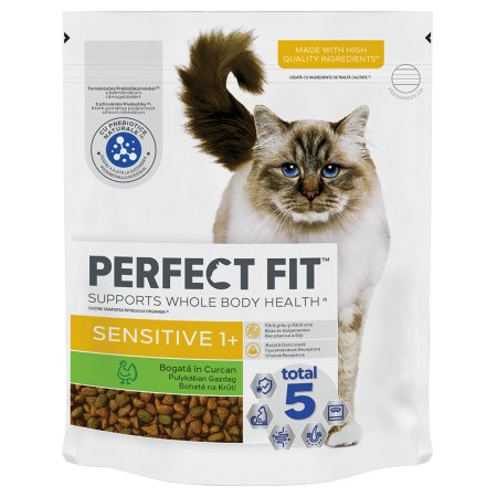 PERFECT FIT granule pre mačky Sensitive s morčacím mäsom 750 g